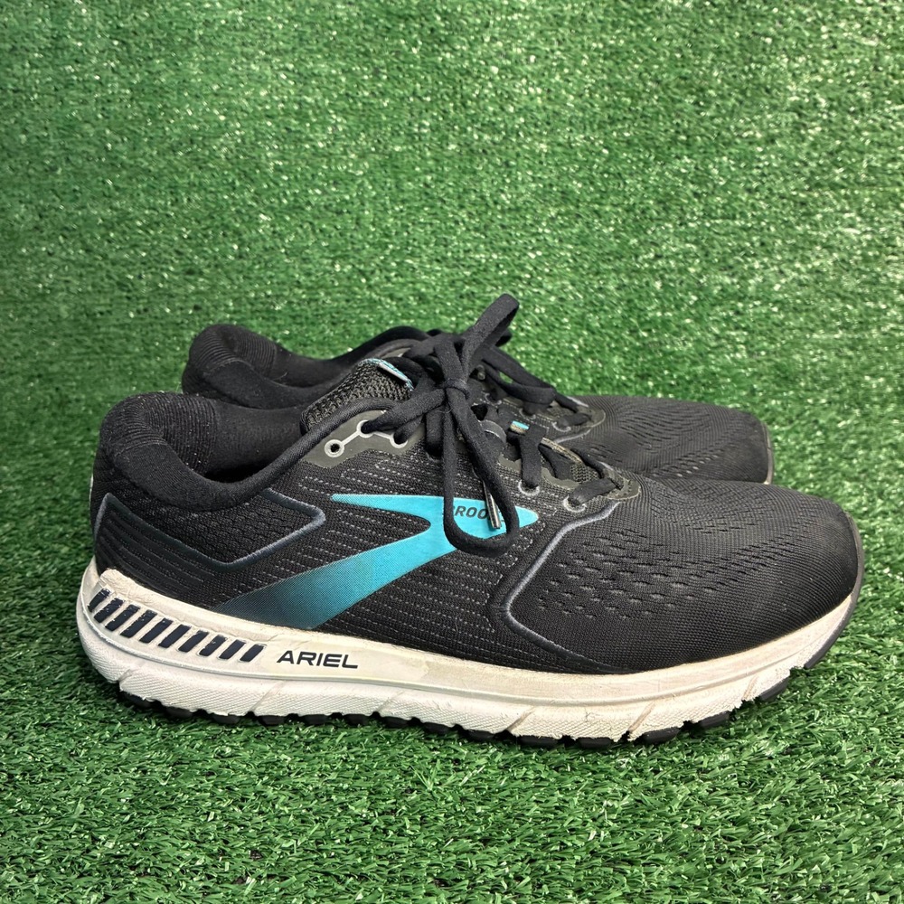 Brooks Ariel 20 Stability Athletic Running Shoes Black Womens 10 2E Extra Wide